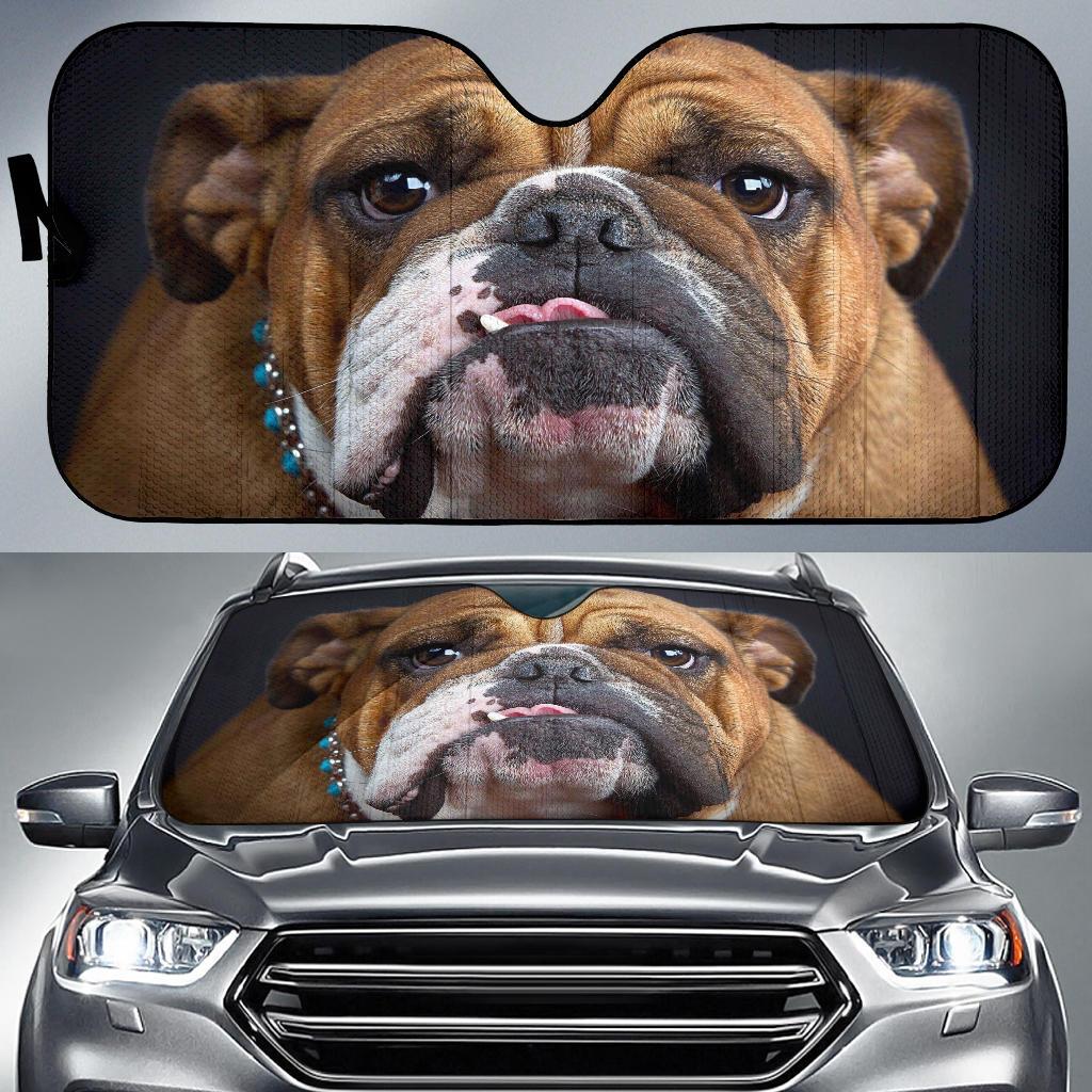 Bull Dog Face Car Sun Shade Gift Ideas 2022