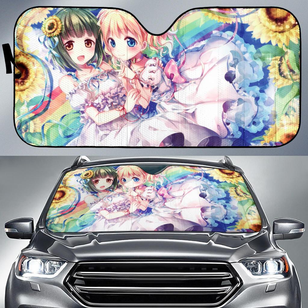 Kinmoza Japanese Manga Sunflowers Hd Car Sun Shade Gift Ideas 2021