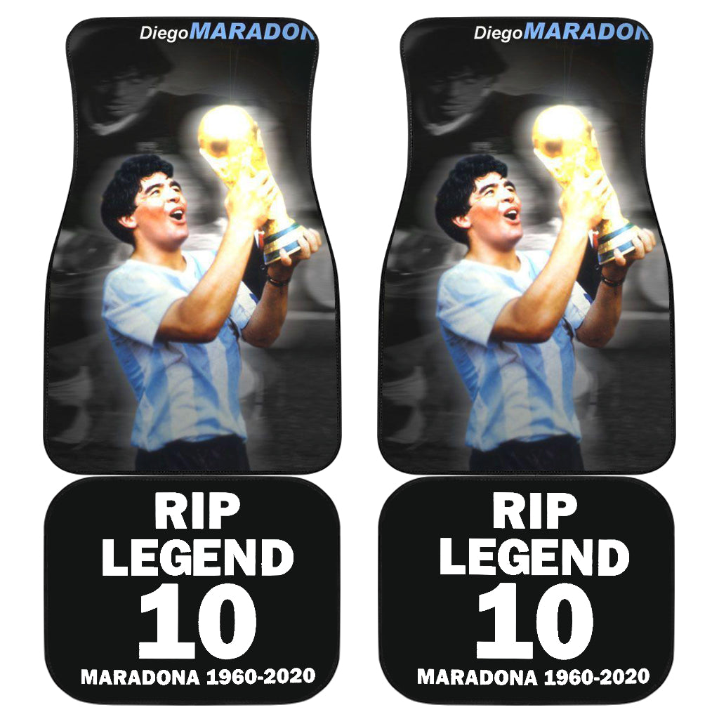 Diego Armando Maradona 10 Rip 1969 2022 55 Car Floor Mats Custom Car Accessories Car Decor 2022