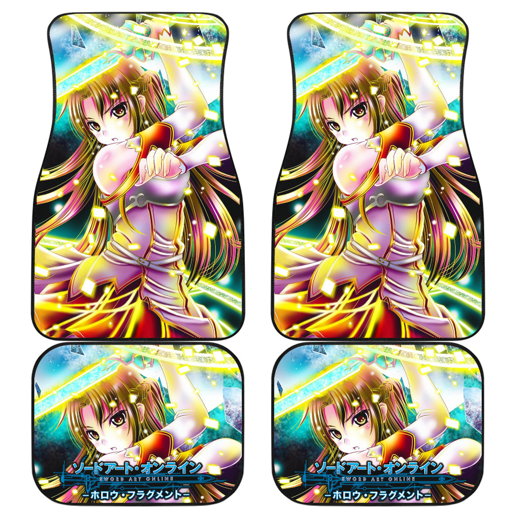 Asuna Sword Art Online 4 Car Floor Mats Custom Car Accessories Car Decor 2022