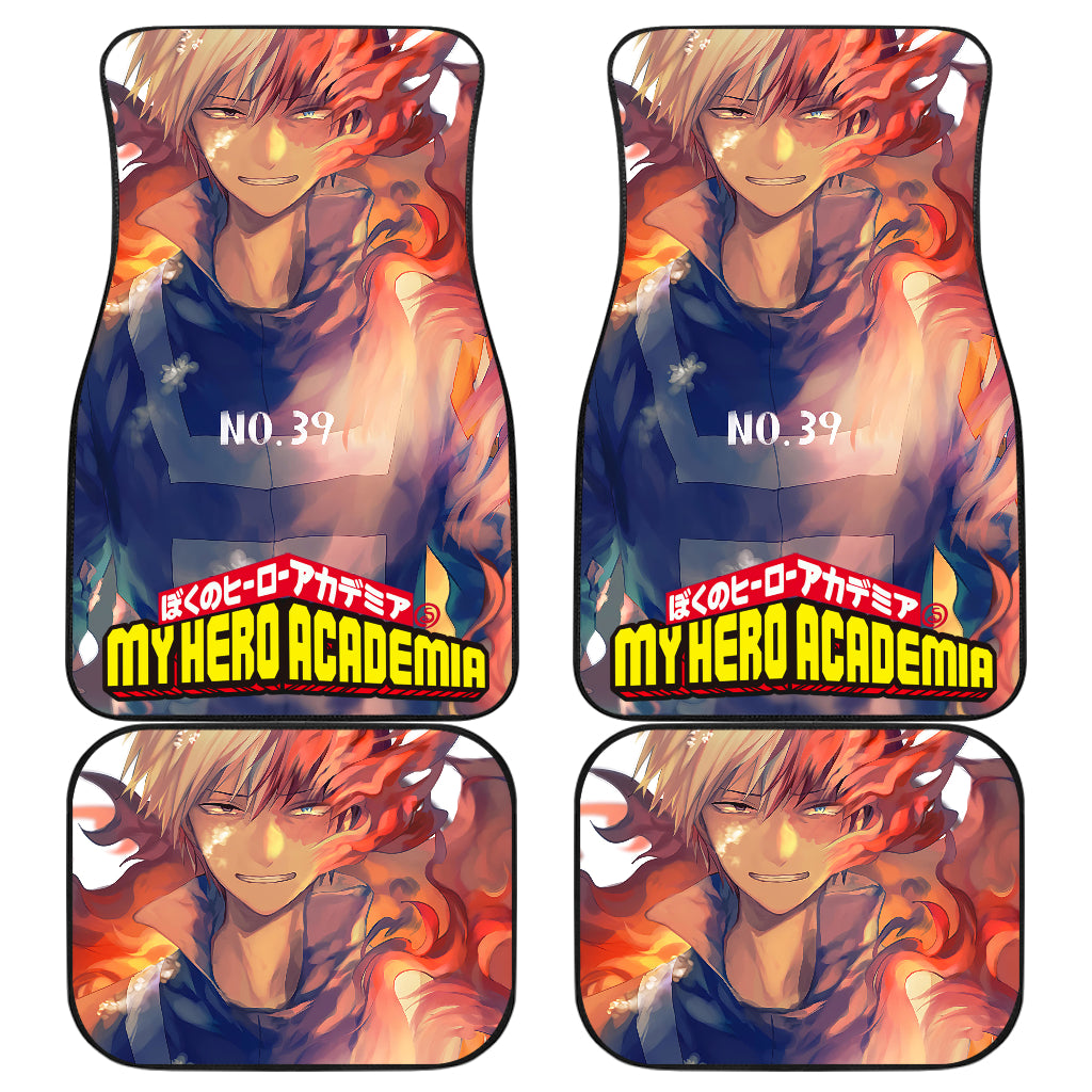 Todoroki Shouto 1 Anime Car Floor Mats Custom Car Accessories Car Decor 2022