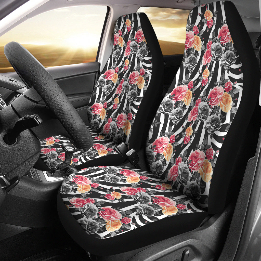 Rose Zebra Seat Covers