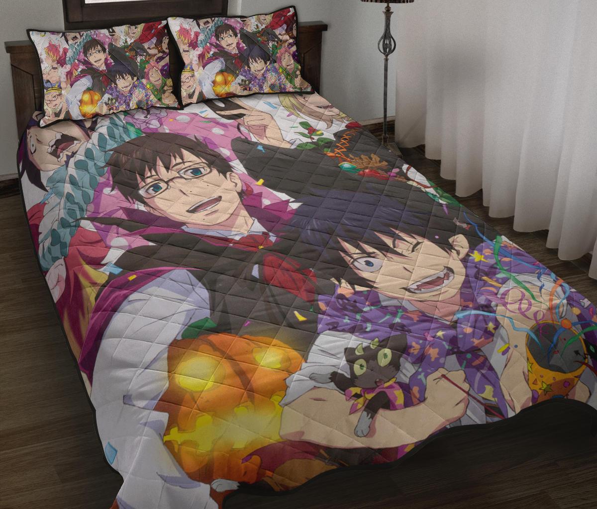 Blue Exorcist Anime Quilt Bed Set Pillow Case Amazing Decor Gift Ideas 6