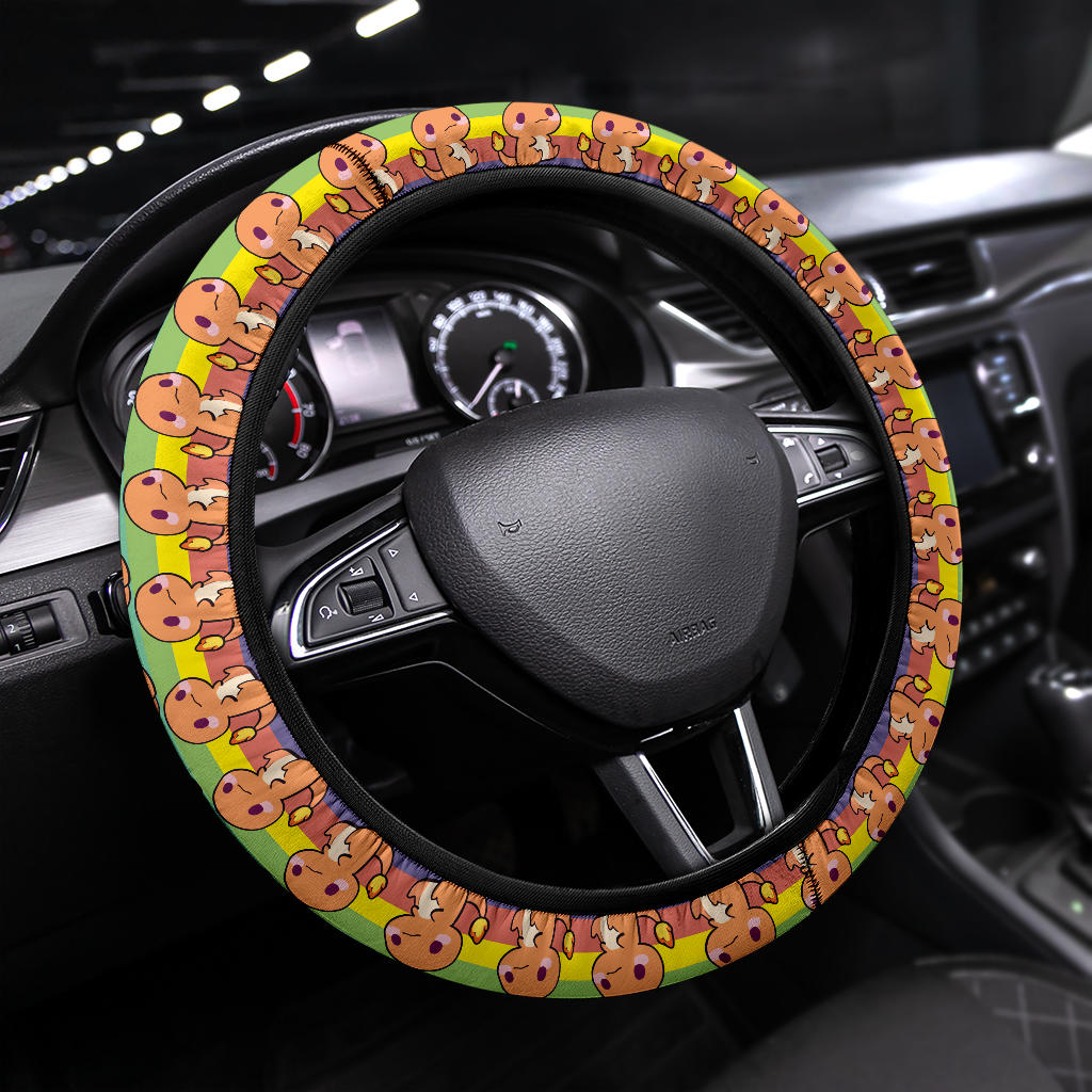 Charmander Pokemon Anime Custom Car Steering Wheel Cover