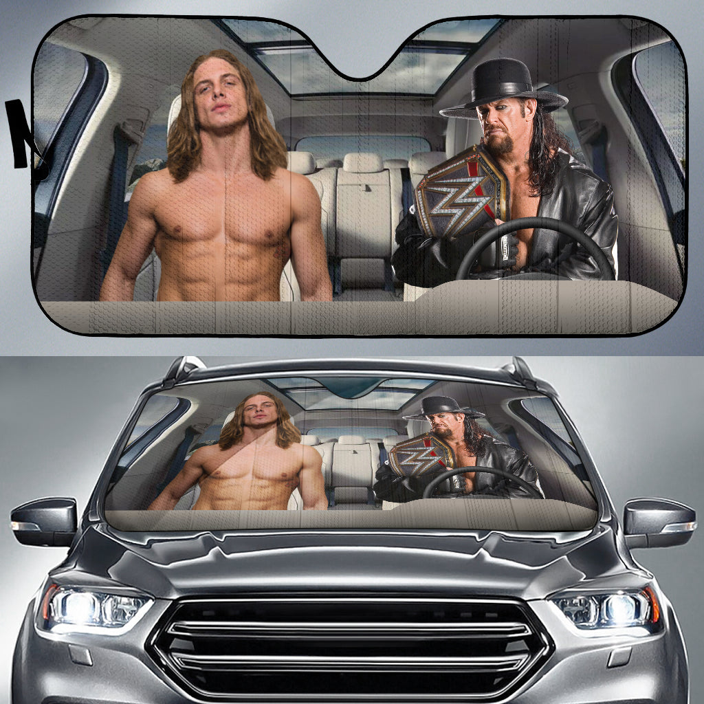 The Undertaker Vs Riddle Wwe Driving Auto Sun Shade