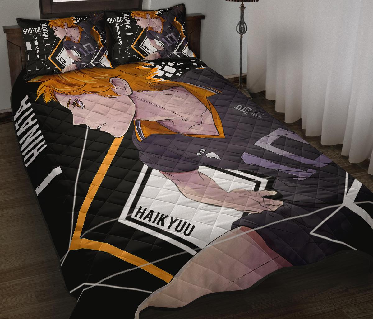 Shouyou Hinata Haikyu!! Anime Quilt Bed Set Pillow Case Amazing Decor Gift Ideas 1