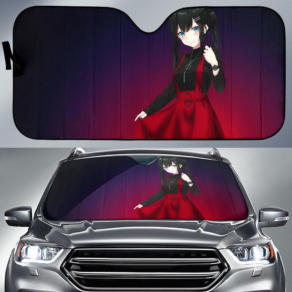 Maiden Of Dawn Anime Girl 4K Car Sun Shade Gift Ideas 2022