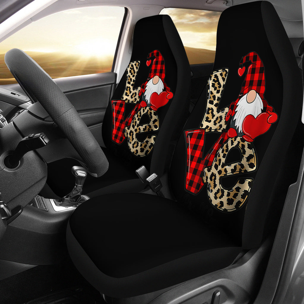 Love Pre-K Squad Valentine Gnome Teacher Car Seat Covers