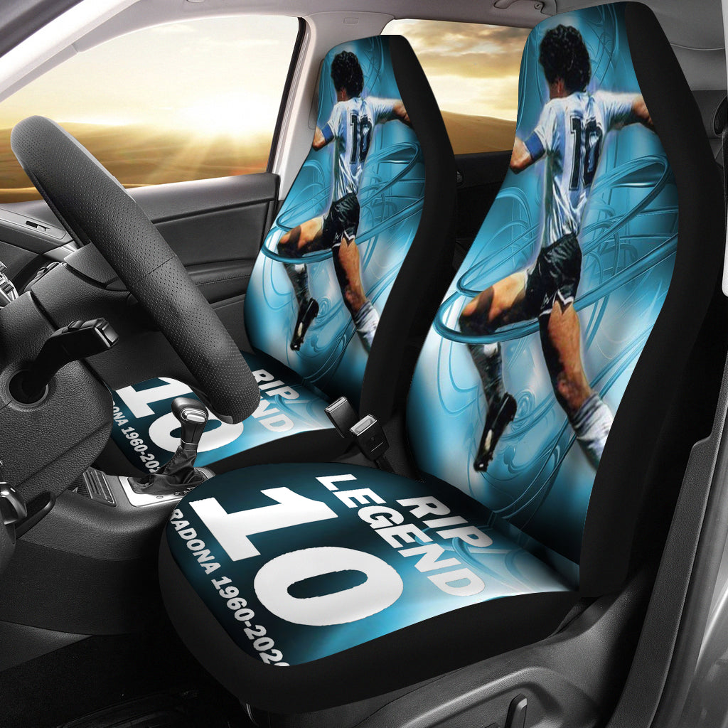 New Art Rip Legend Diego Armando Maradona 10 Rip 1969 2022 Car Seat Covers Gift For Fooball