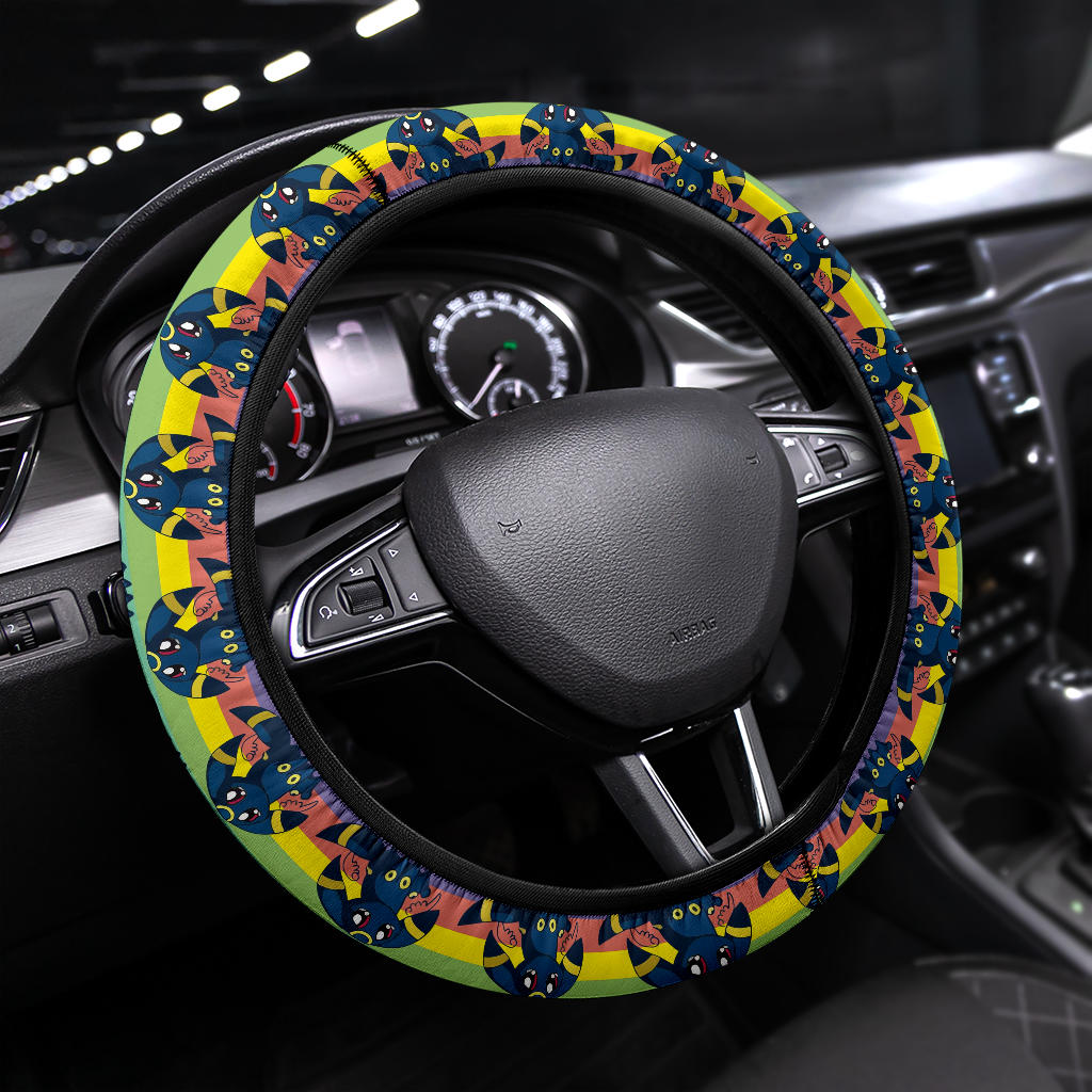 Umbreon Pokemon Anime Custom Car Steering Wheel Cover