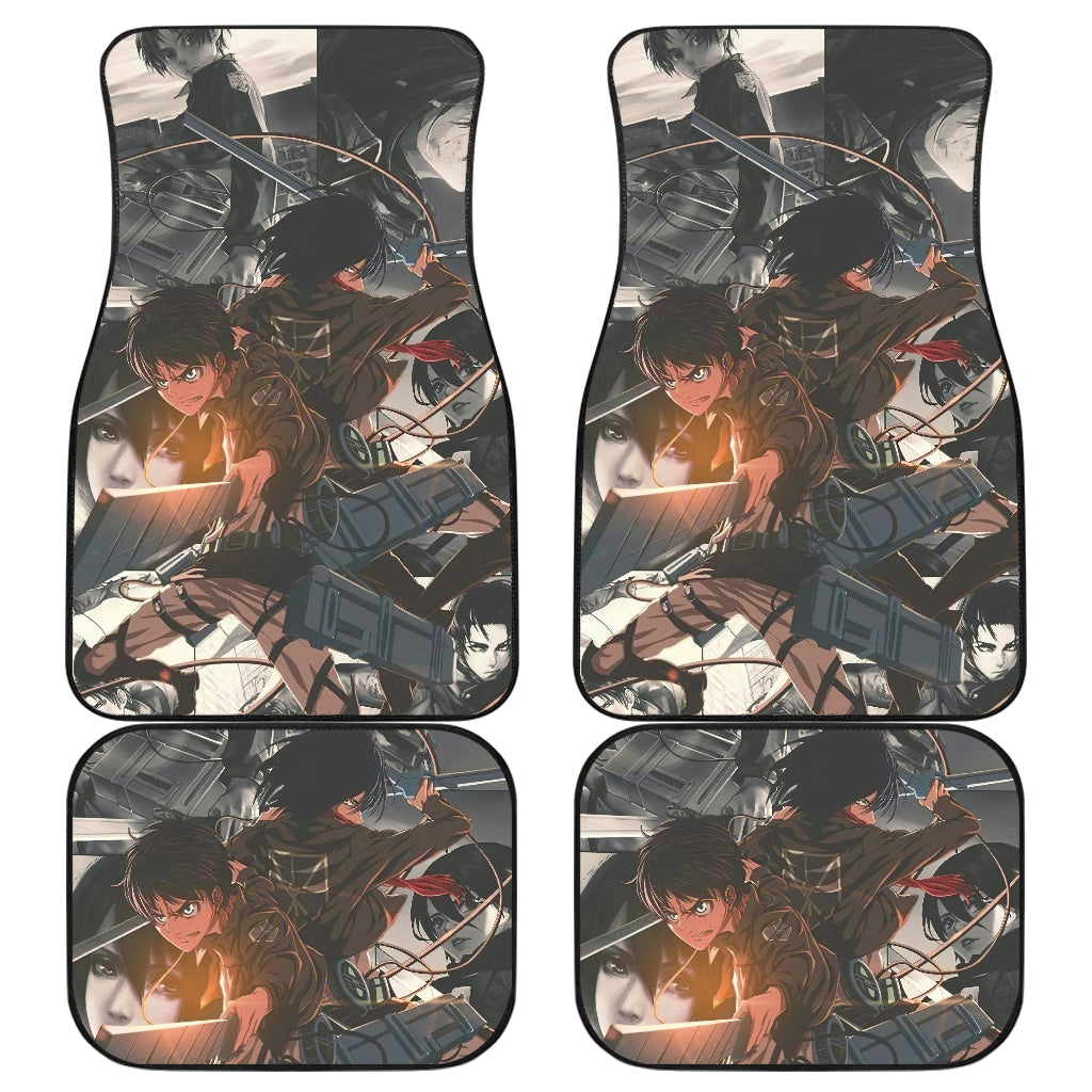 Attack On Titan 21 Anime Car Floor Mats Custom Car Accessories Car Decor 2021