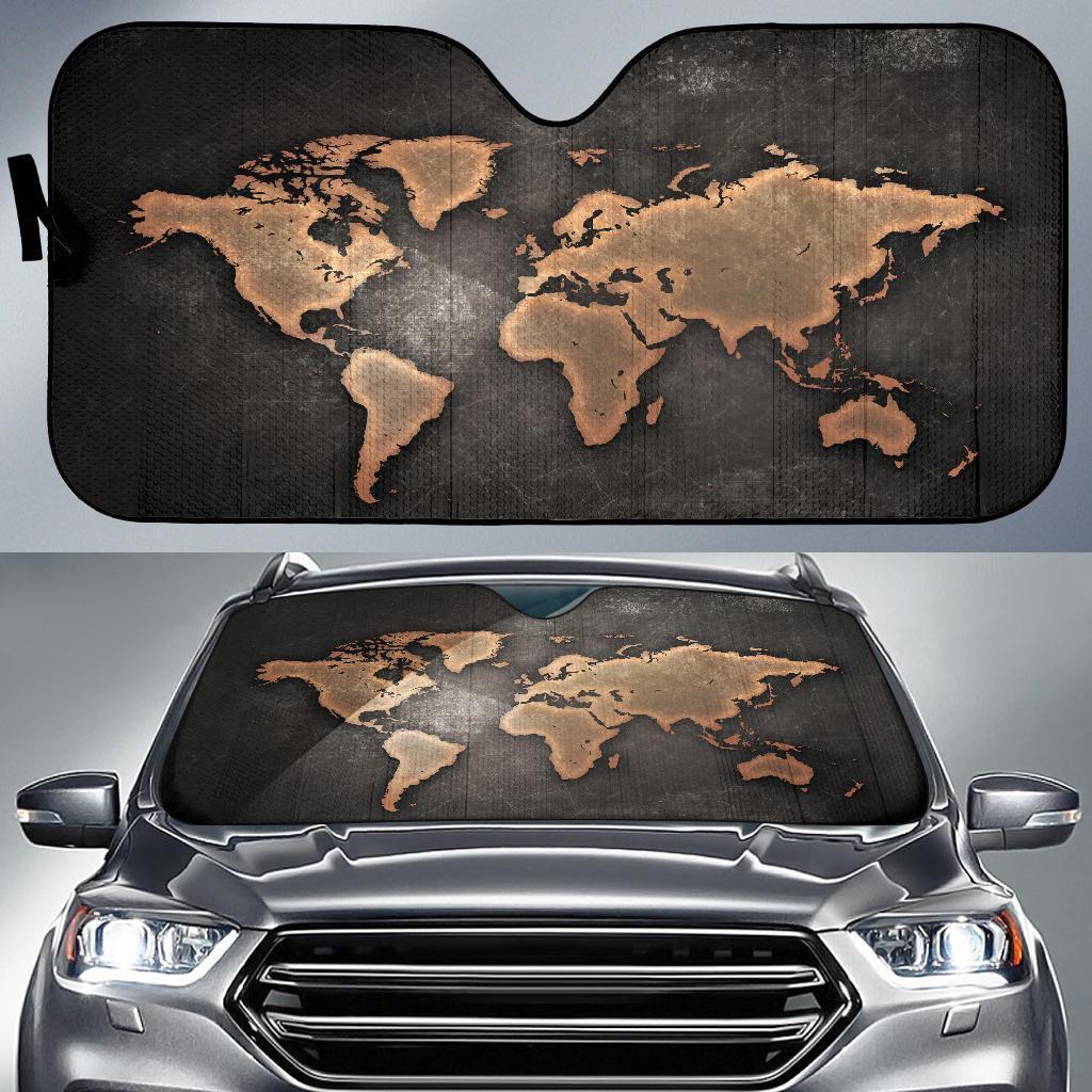 World Map Auto Sun Shades Amazing Best Gift Ideas 2022