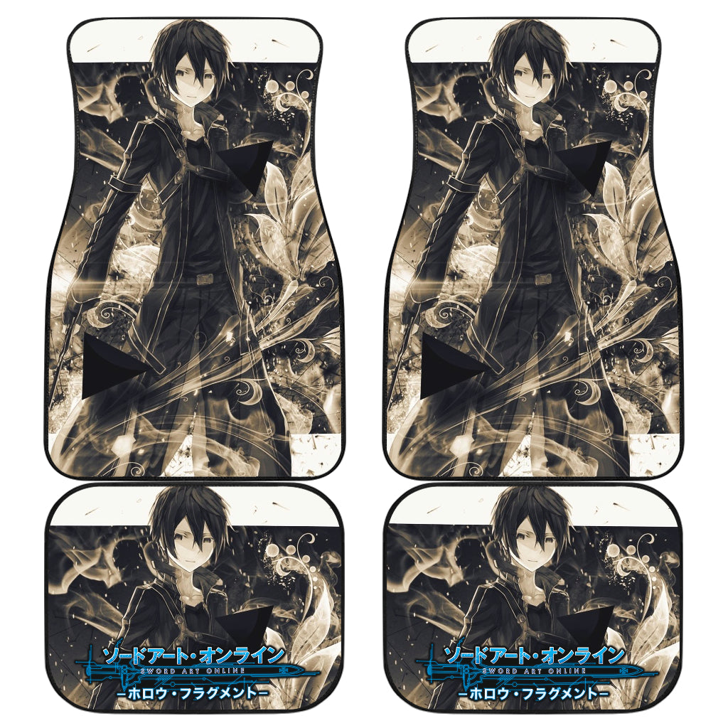 Kirito Sword Art Online 4 Car Floor Mats Custom Car Accessories Car Decor 2022