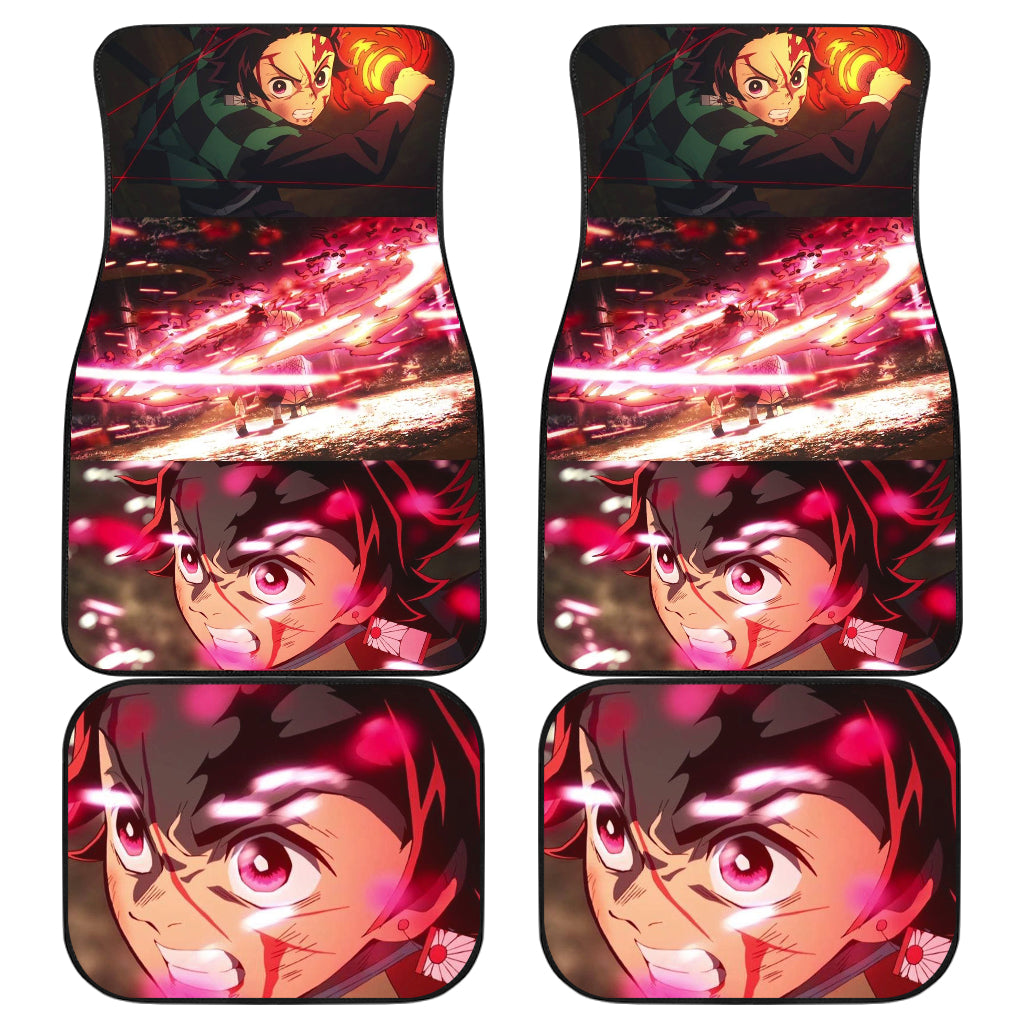 Tanjiro Kamado And Nezuko Kamado Demon Slayer Uniform 13 Anime Car Floor Mats Custom Car Accessories Car Decor 2022