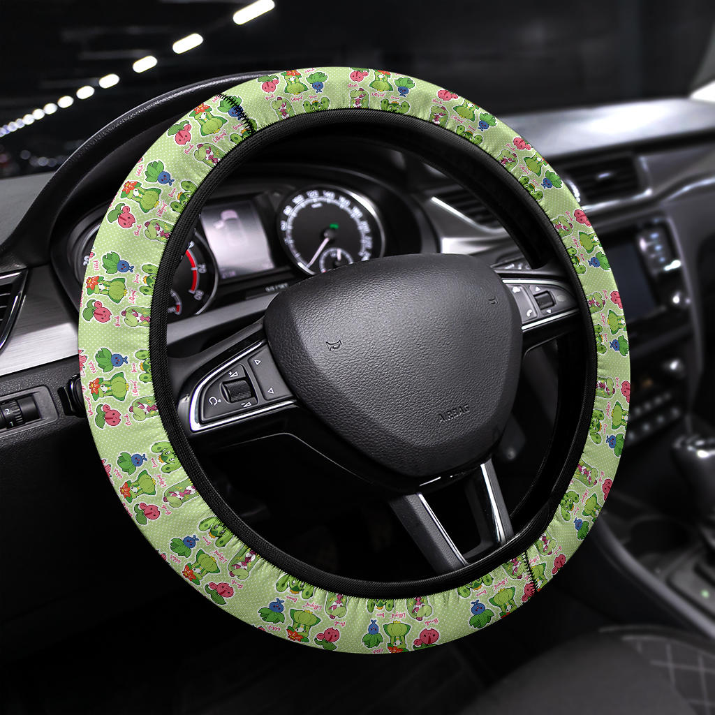 Grass Pokemon Car Steering Wheel Cover