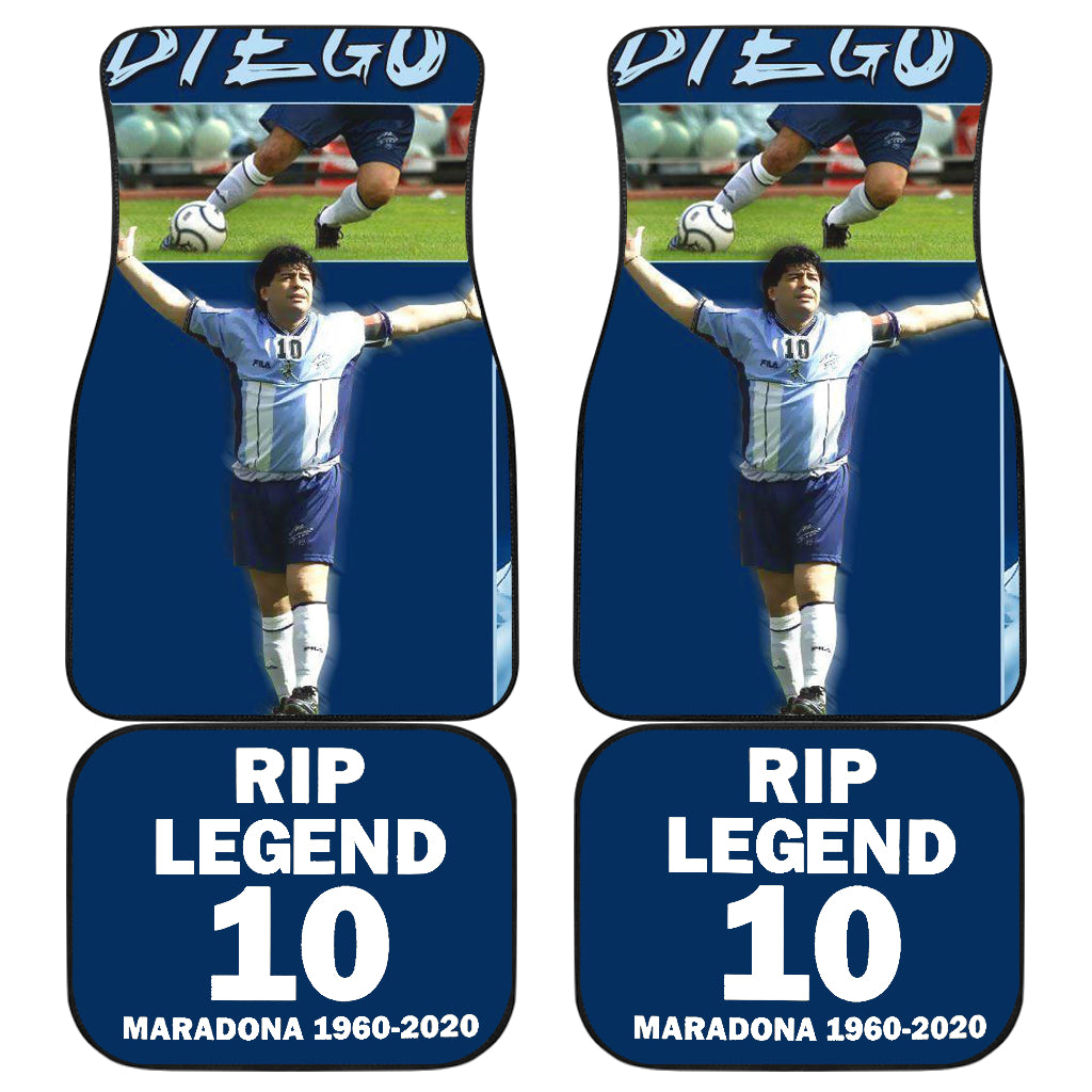 Diego Armando Maradona 10 Rip 1969 2021 62 Car Floor Mats Custom Car Accessories Car Decor 2021