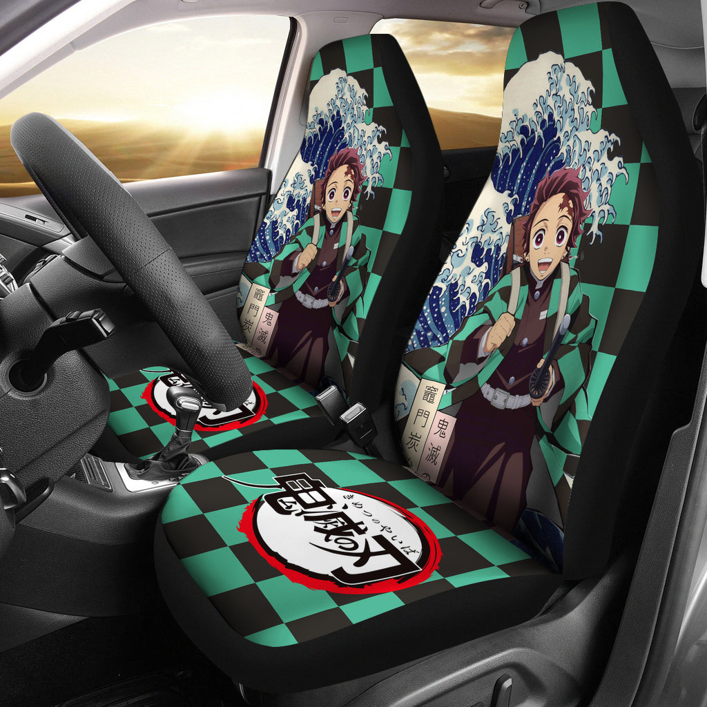 Tanjiro Demon Slayer Custom Anime Car Sear Covers