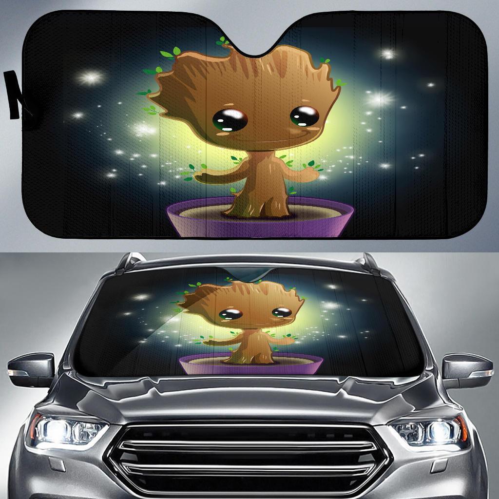 Baby Groot Cute Funny Car Sun Shades Amazing Best Gift Ideas 2022
