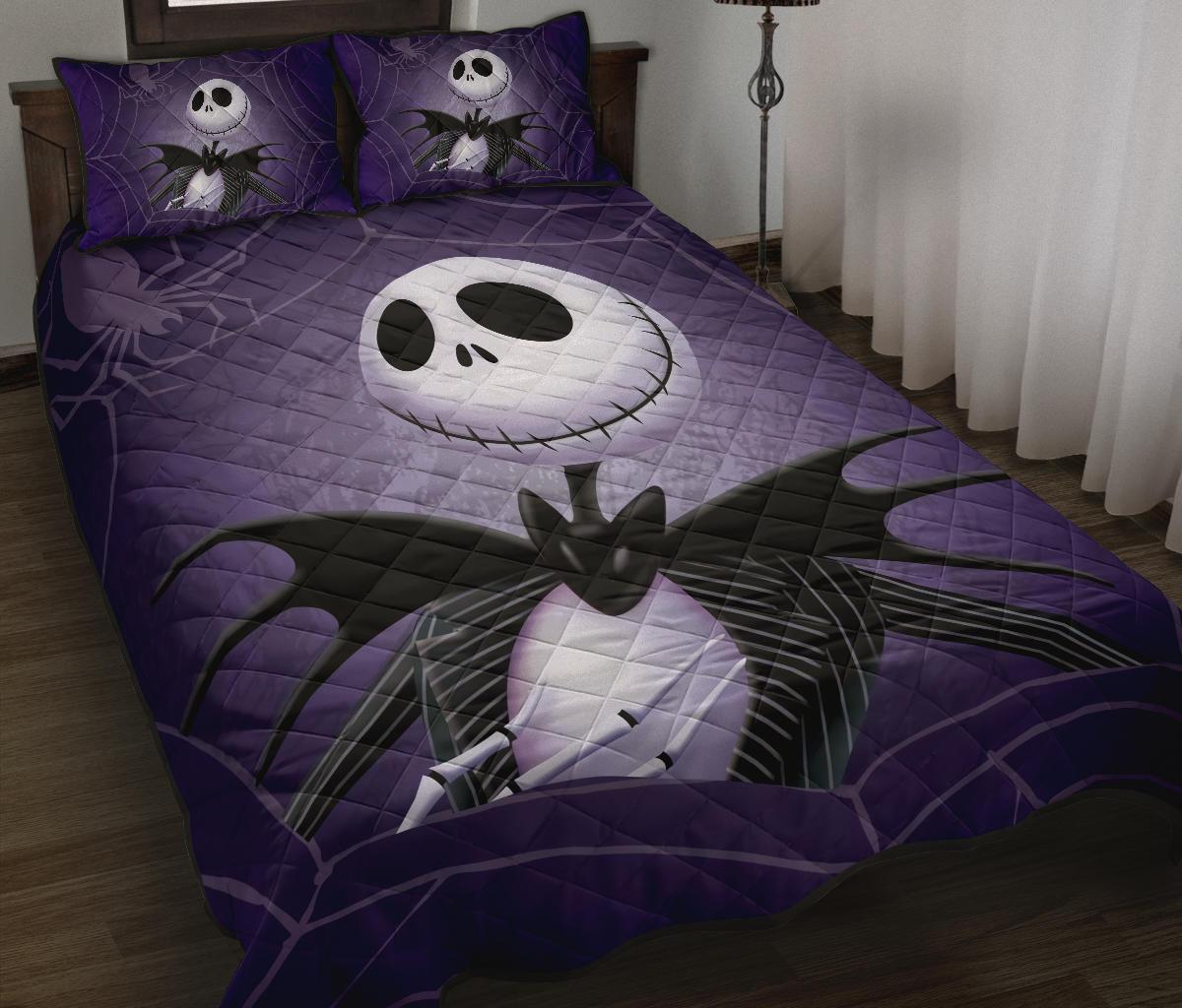 The Nightmare Before Christmas Halloween Movie Quilt Bed Set Pillow Case Amazing Decor Gift Ideas 38