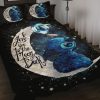 Stitch Love Moon And Back Premium Custom Quilt Bed Sets