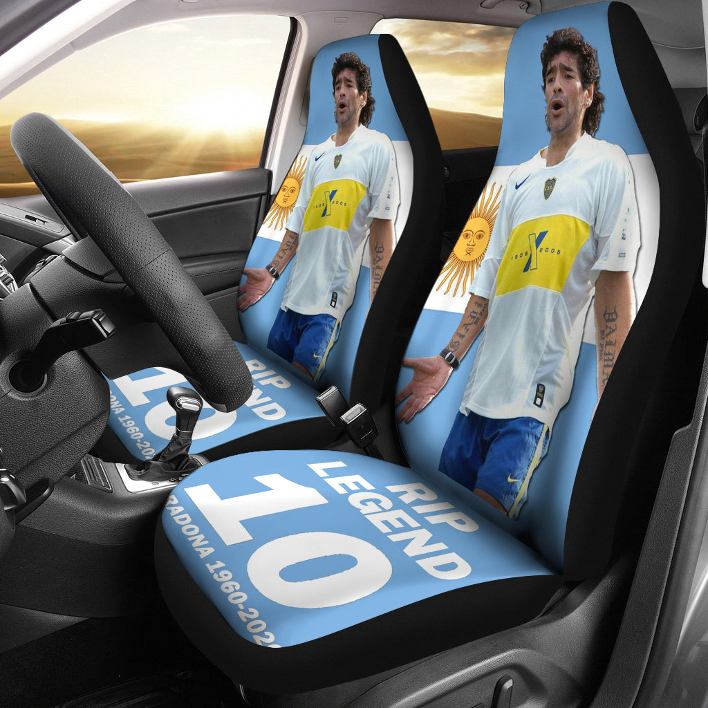 2021 Rip Legend Diego Armando Maradona 10 Rip 1969 2022 Car Seat Covers Gift For Fooball