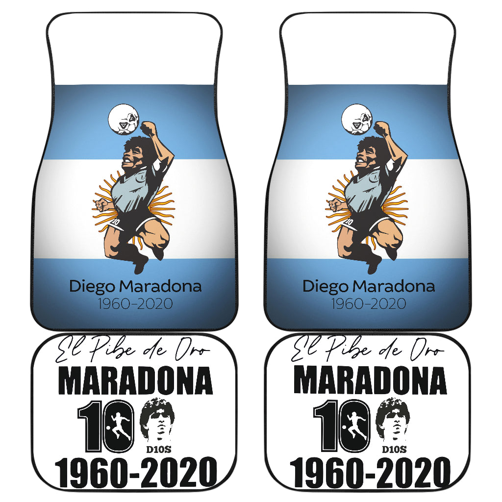 Diego Armando Maradona 10 Rip 1969 2022 34 Car Floor Mats Custom Car Accessories Car Decor 2022