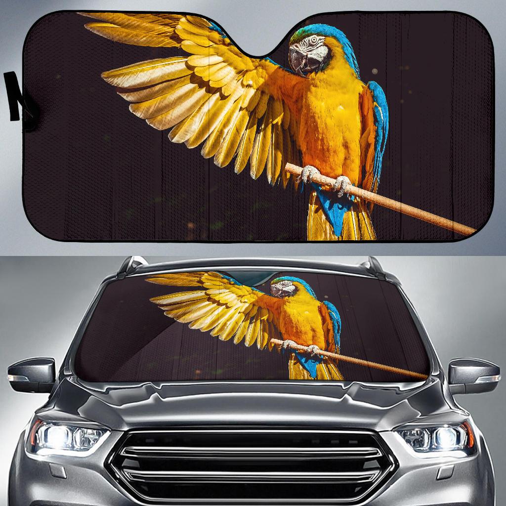 Macaw Low Poly Hd 4K Car Sun Shade Gift Ideas 2022