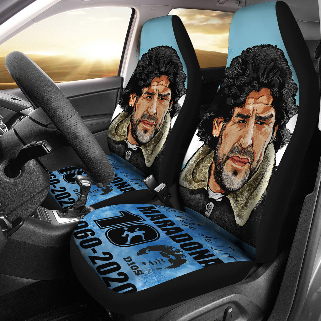 D10S Old Diego Armando Maradona 10 Rip 1969 2022 Car Seat Covers Gift For Fooball