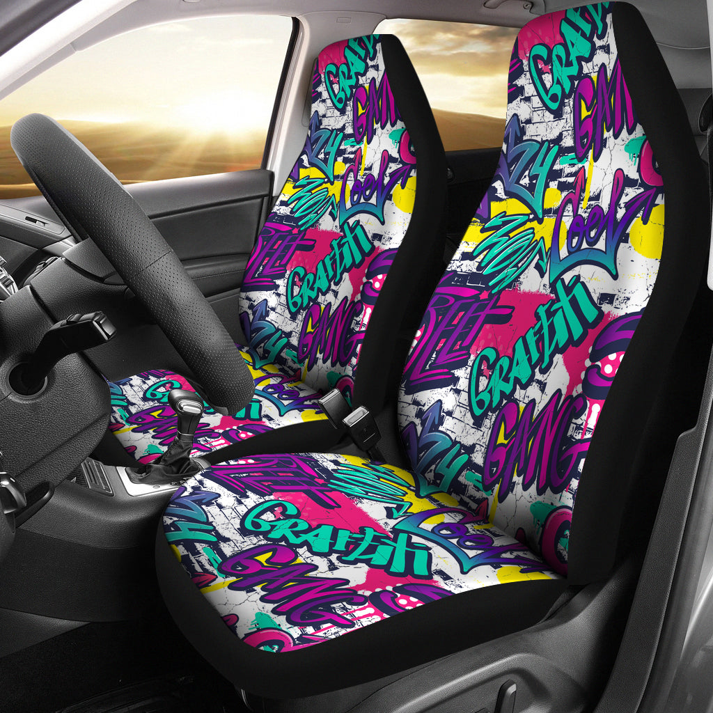 Cool Abstract Graffiti Car Seat Covers