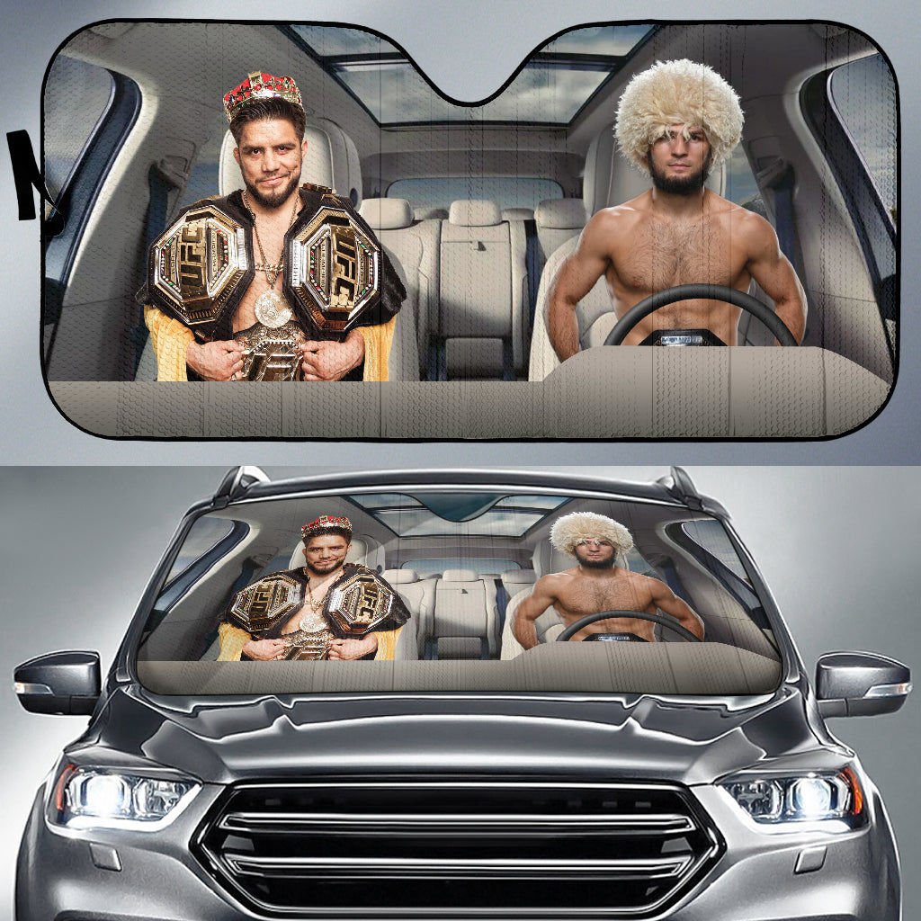 Khabib Nurmagomedov Vs Henry Cejudo Mma Driving Auto Sun Shade