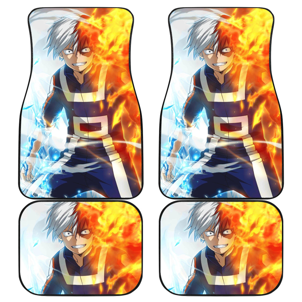 Todoroki Shouto 7 Anime Car Floor Mats Custom Car Accessories Car Decor 2022