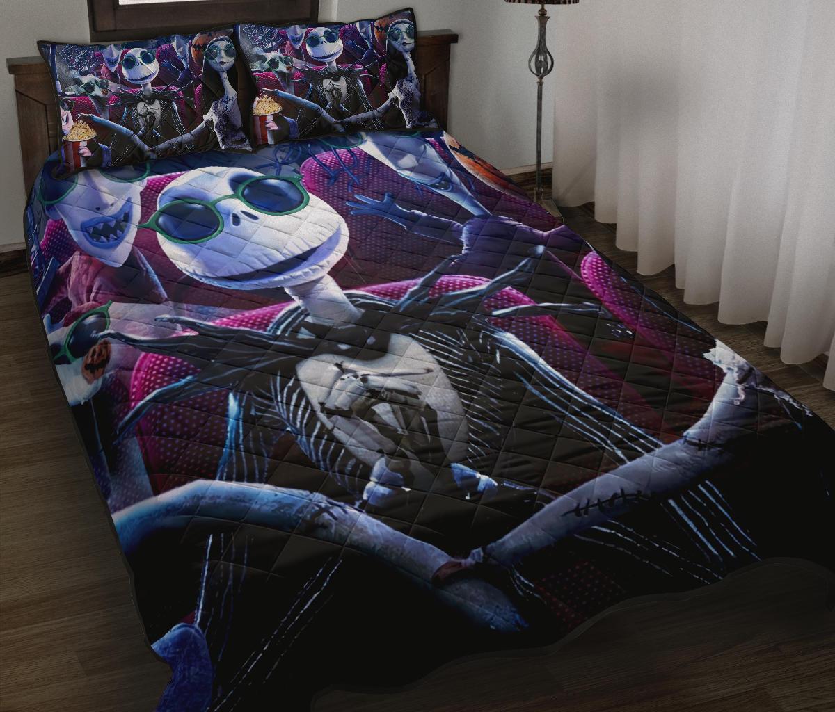 The Nightmare Before Christmas Halloween Movie Quilt Bed Set Pillow Case Amazing Decor Gift Ideas 17