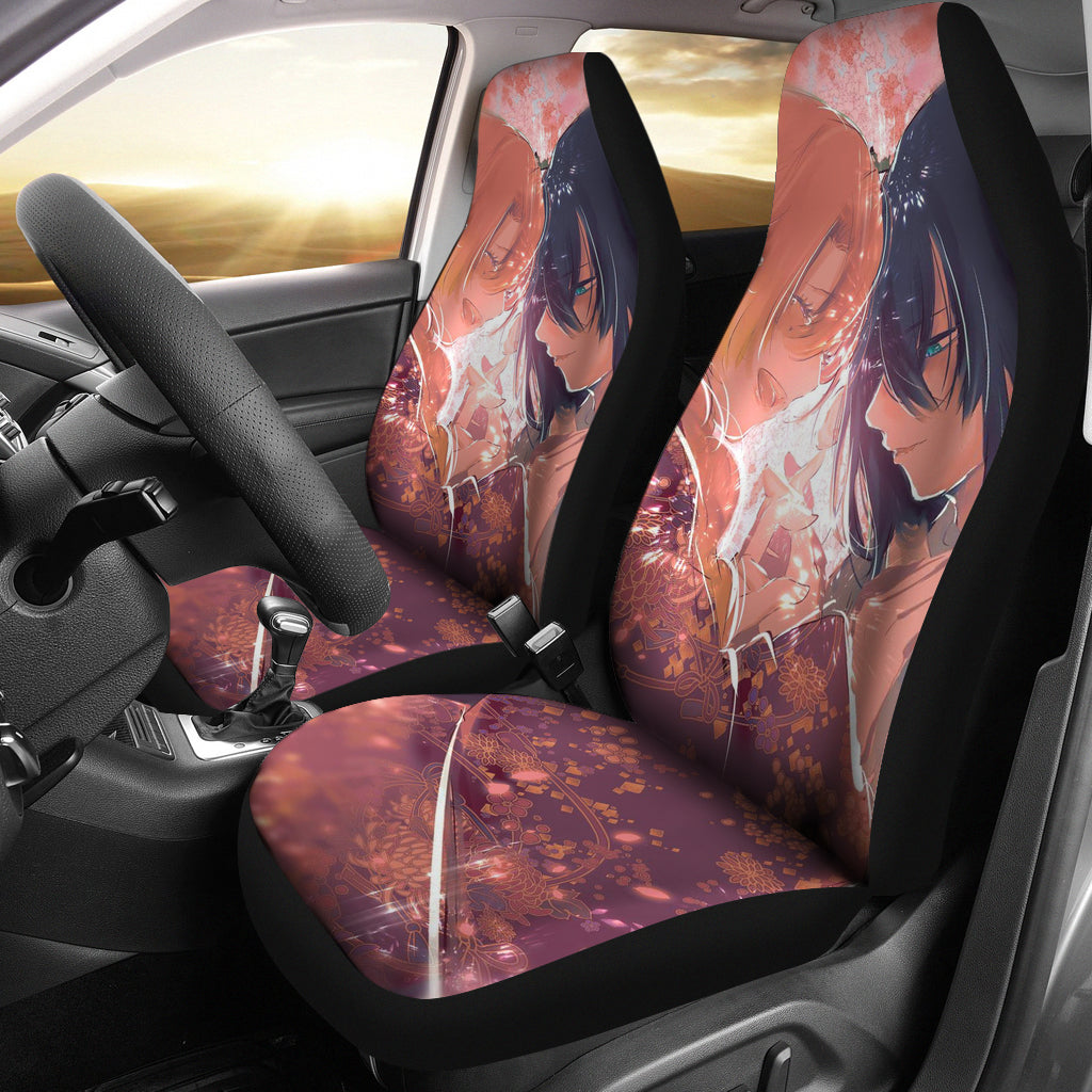2022 Iguro And Kanroji Demon Slayer Car Seat Covers Gift For Fan Anime
