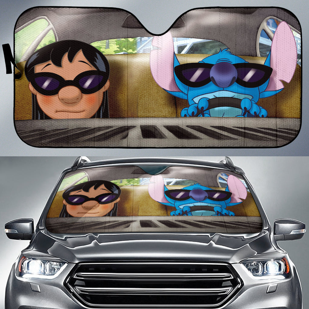 Stitch And Lilo Car Auto Sun Shades Windshield Accessories Decor Gift