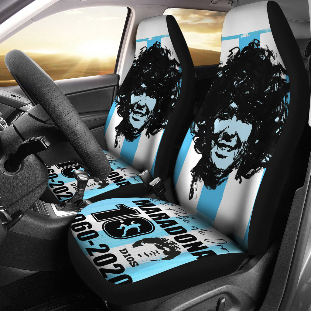 Cool Legend Diego Armando Maradona 10 Rip 1969 2022 Car Seat Covers Gift For Fooball