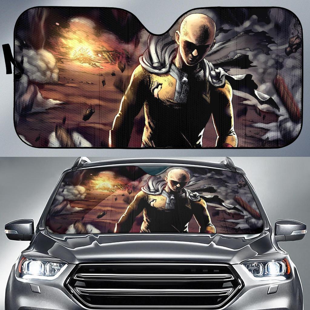 One Punch Man Saitama Car Sun Shades Amazing Best Gift Ideas 2022