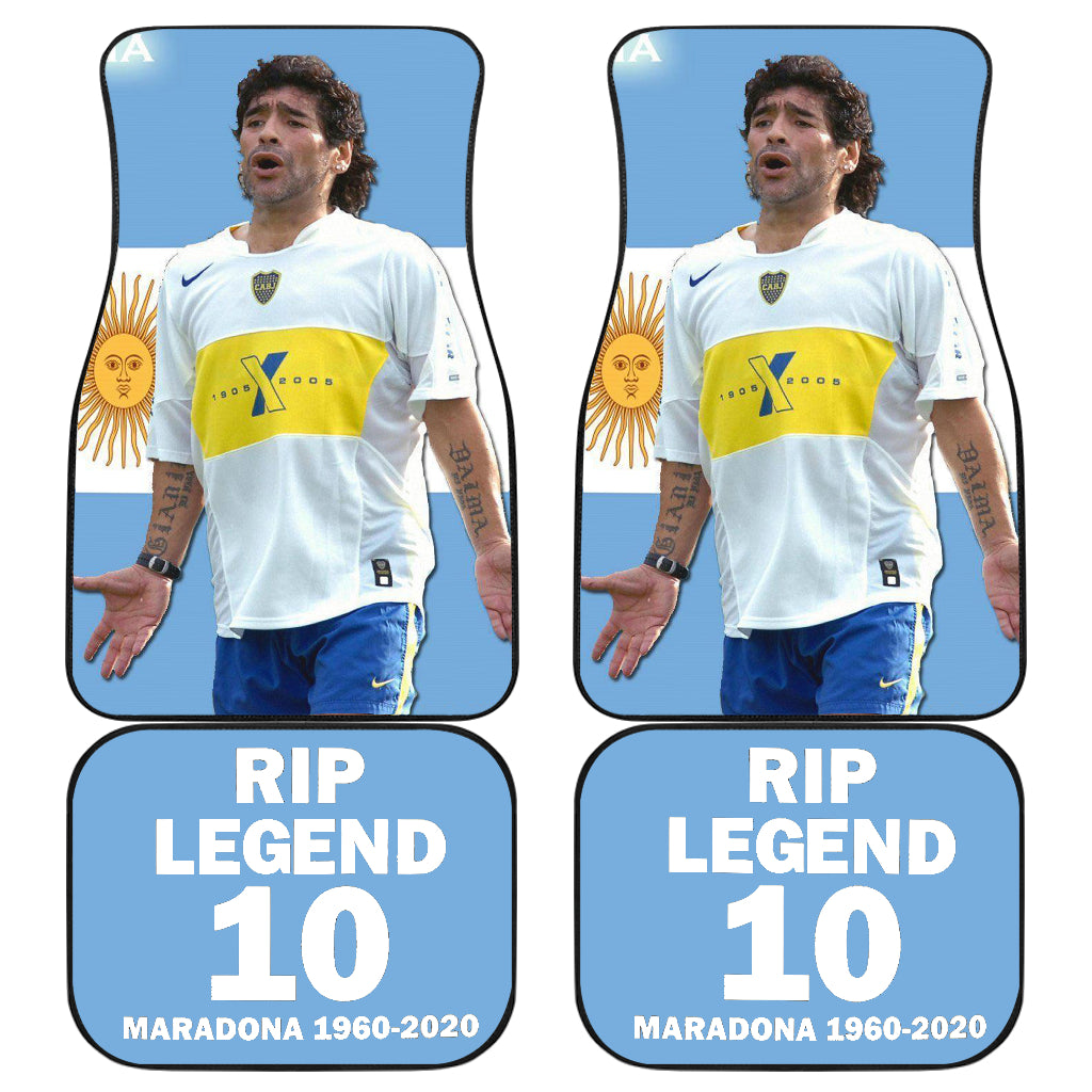 Diego Armando Maradona 10 Rip 1969 2022 70 Car Floor Mats Custom Car Accessories Car Decor 2022