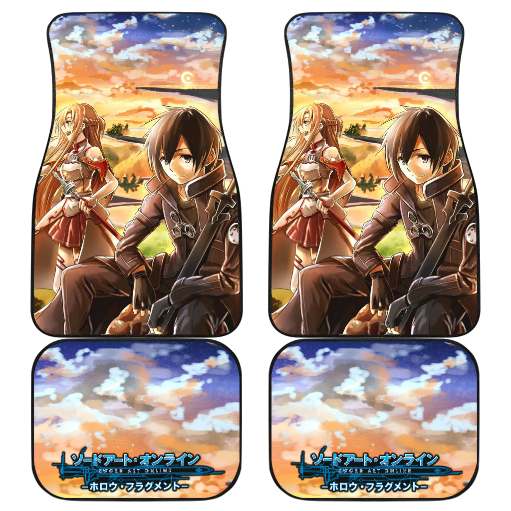 Sword Art Online Anime 6 Car Floor Mats Custom Car Accessories Car Decor 2022