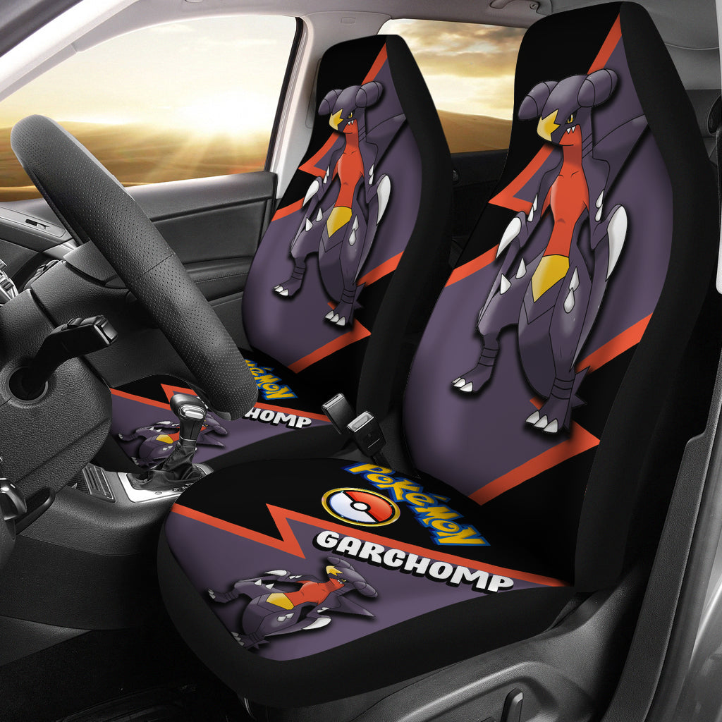 Garchomp Car Seat Covers Custom Anime Pokemon Car Accessories