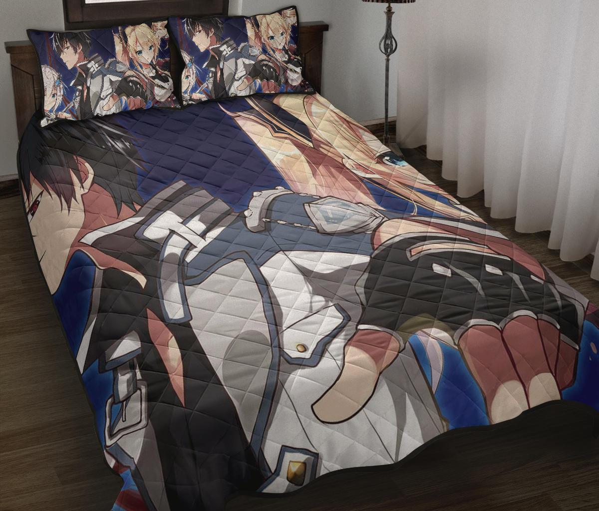 Sword Art Online Anime Quilt Bed Set Pillow Case Amazing Decor Gift Ideas 14