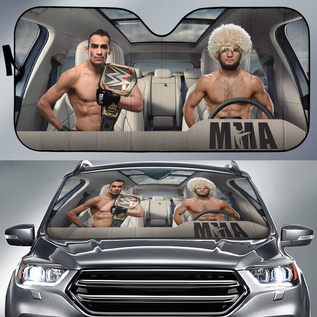 Tony Ferguson Vs Khabib Nurmagomedov Mma Driving Auto Sun Shade