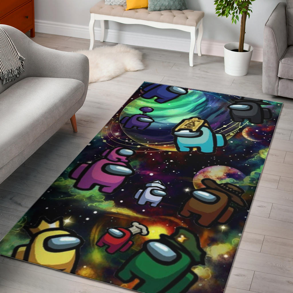 Among Us Galaxy Carpet Area Rug