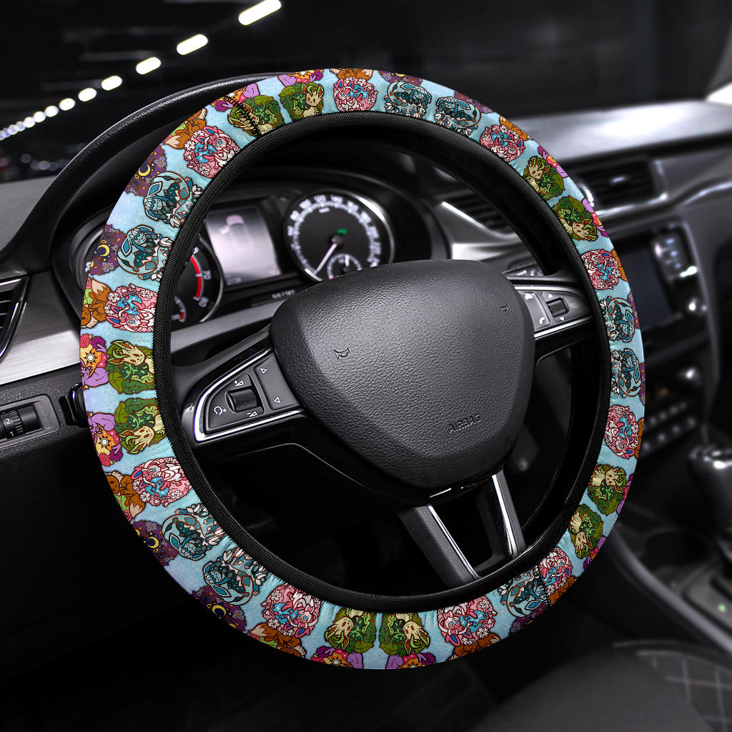 Every Eevee evolution Pokemon Car Steering Wheel Cover