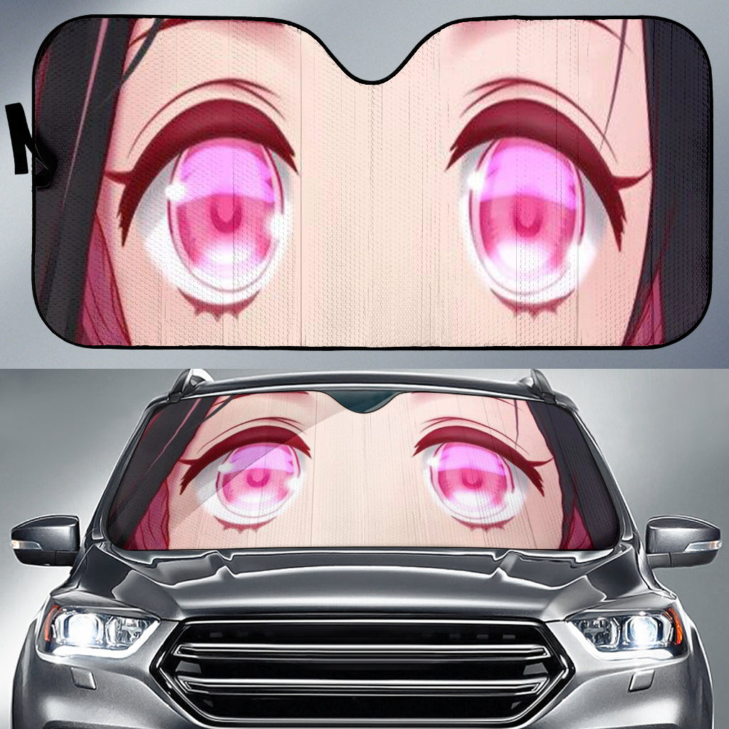 Nezuko Demon Slayer Anime Custom Car Auto Sunshade