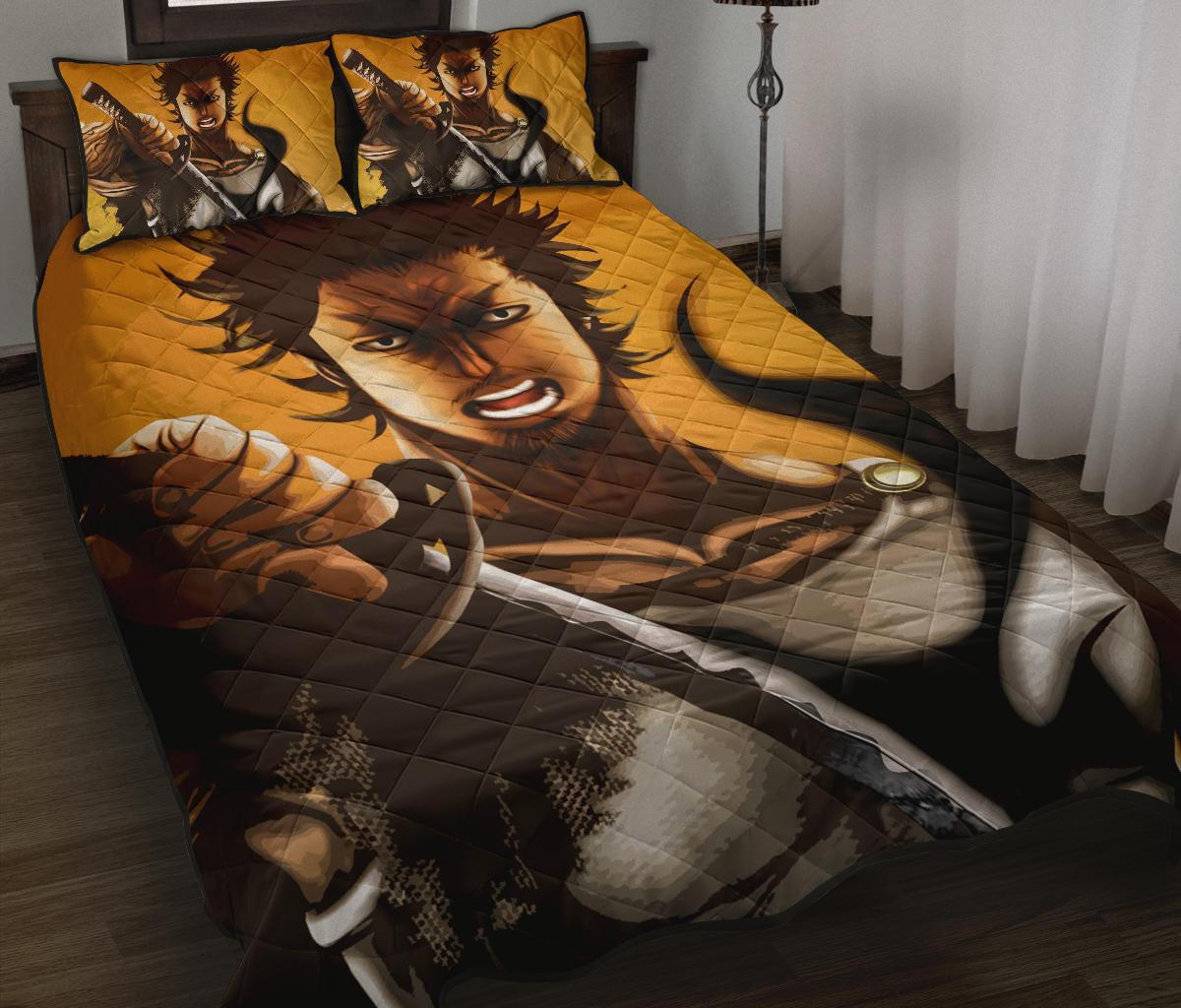 Yami Sukehiro Black Clover Anime Quilt Bed Set Pillow Case Amazing Decor Gift Ideas 1