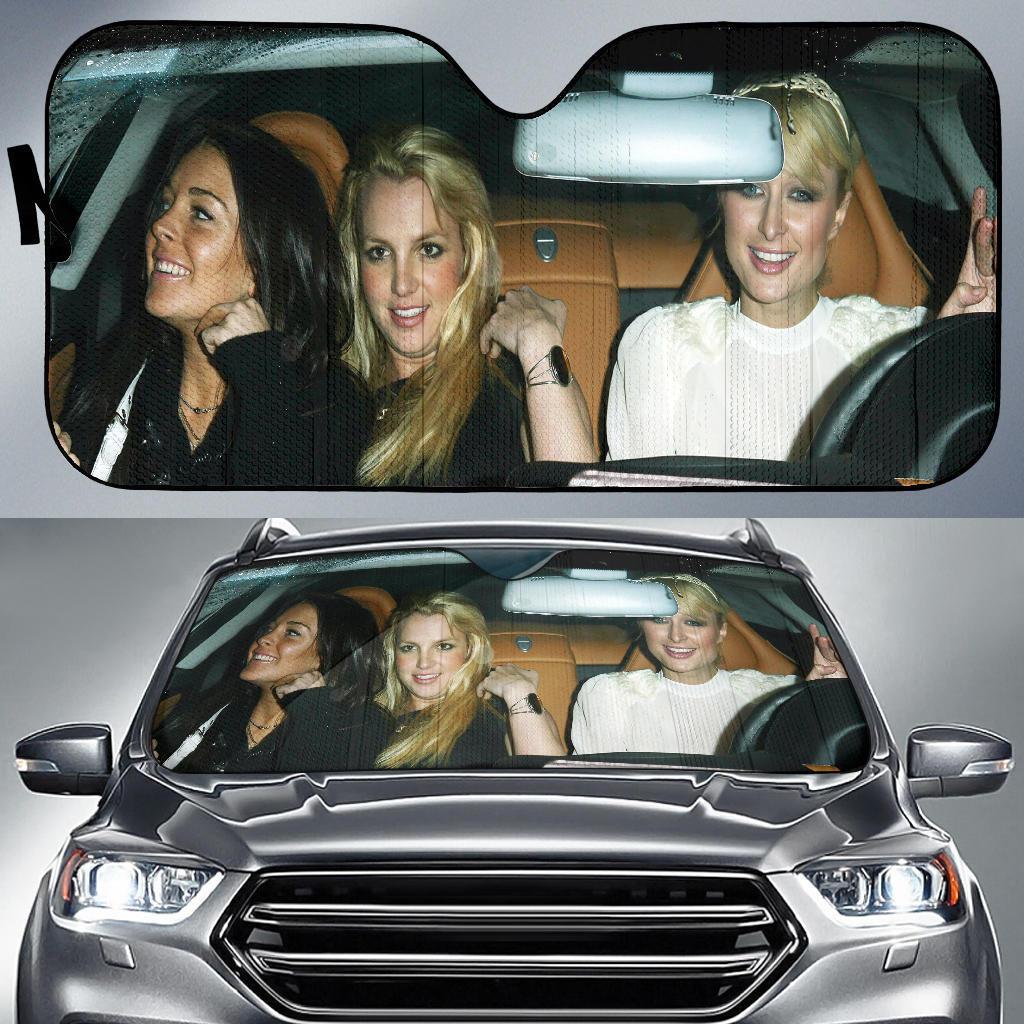 Paris Hilton Linsay Lohan Britney Spears Car Sun Shade Amazing Best Gift Ideas 2021