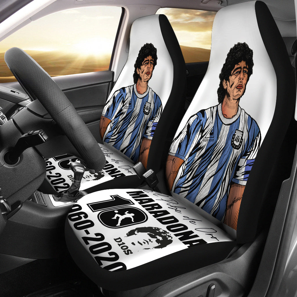 Hd Cool Diego Armando Maradona 10 Rip 1969 2022 Car Seat Covers Gift For Fooball