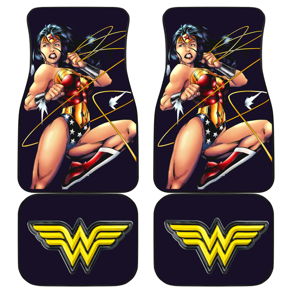 Wonder Woman Logo Dc Comics 3 Car Floor Mats Custom Car Accessories Car Decor 2021