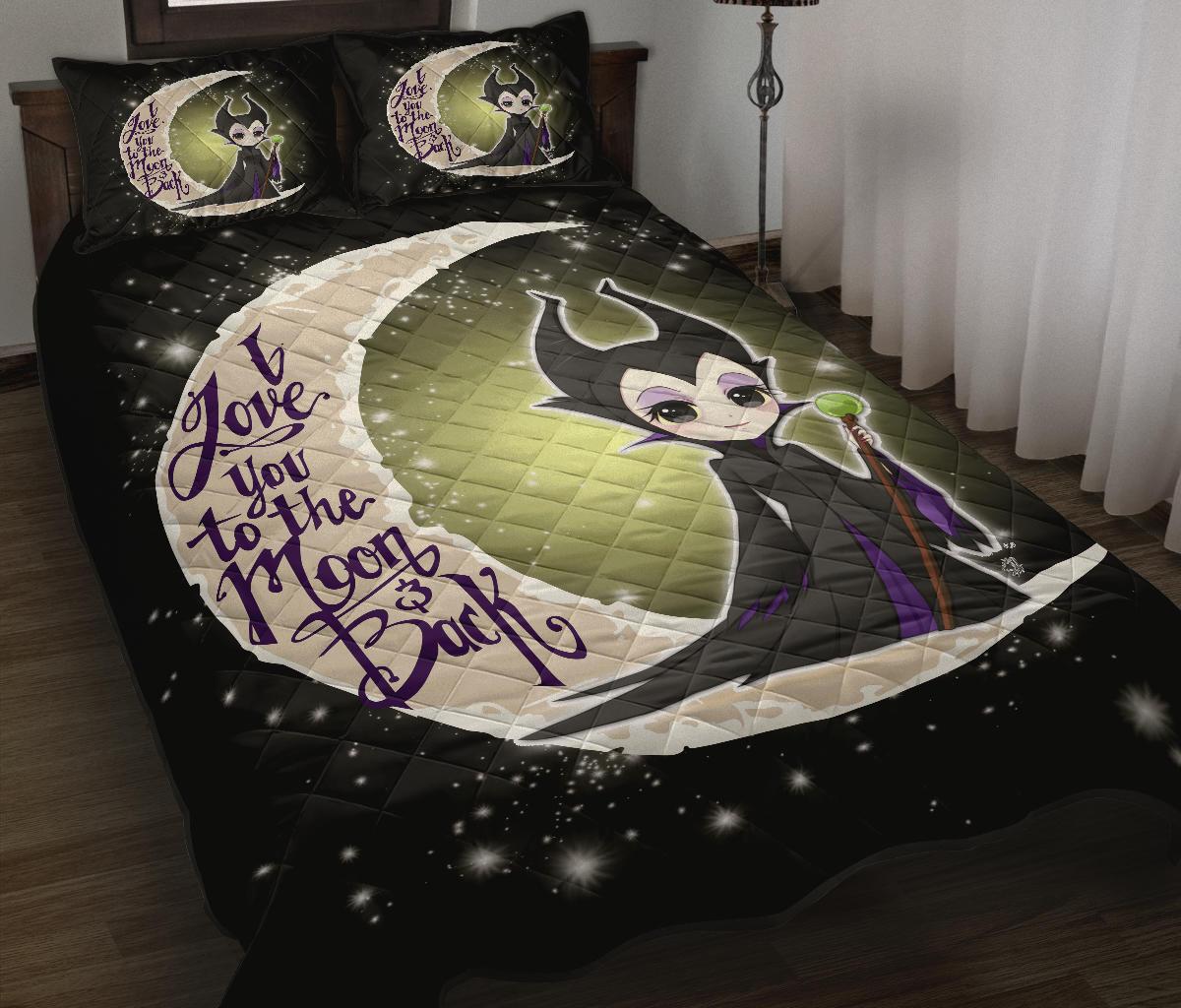 Maleficent To The Moon Quilt Bed Sets