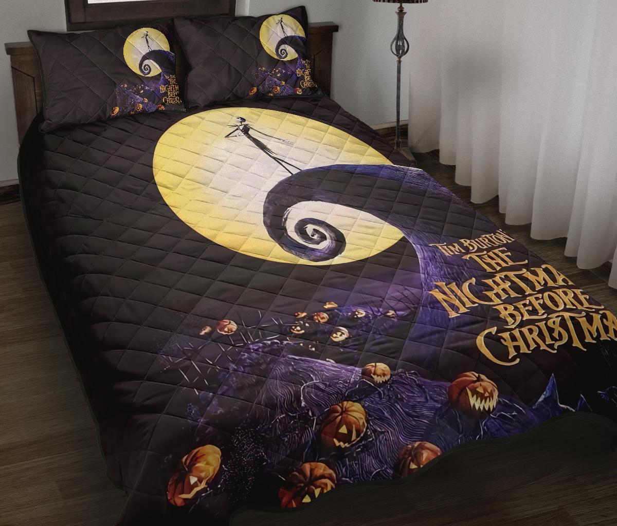 The Nightmare Before Christmas Halloween Movie Quilt Bed Set Pillow Case Amazing Decor Gift Ideas 18